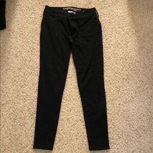 American Eagle Outfitters Black super stretch jeggings Size 0 short